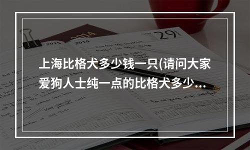 上海比格犬多少钱一只(请问大家爱狗人士纯一点的比格犬多少钱？)