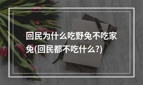 回民为什么吃野兔不吃家兔(回民都不吃什么?)