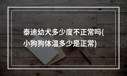 泰迪幼犬多少度不正常吗(小狗狗体温多少是正常)