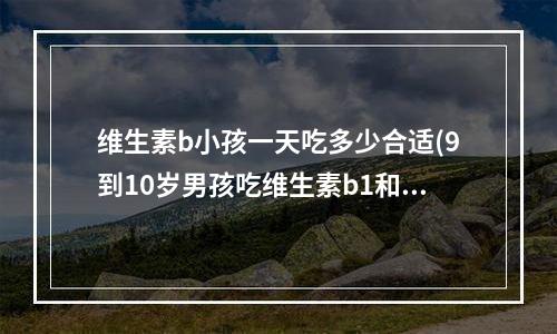 维生素b小孩一天吃多少合适(9到10岁男孩吃维生素b1和b12的量是多少)