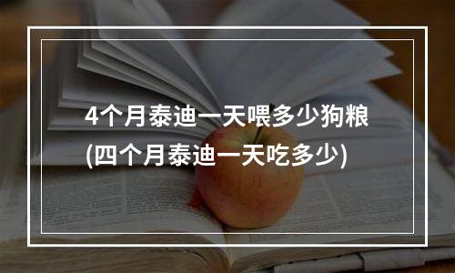 4个月泰迪一天喂多少狗粮(四个月泰迪一天吃多少)